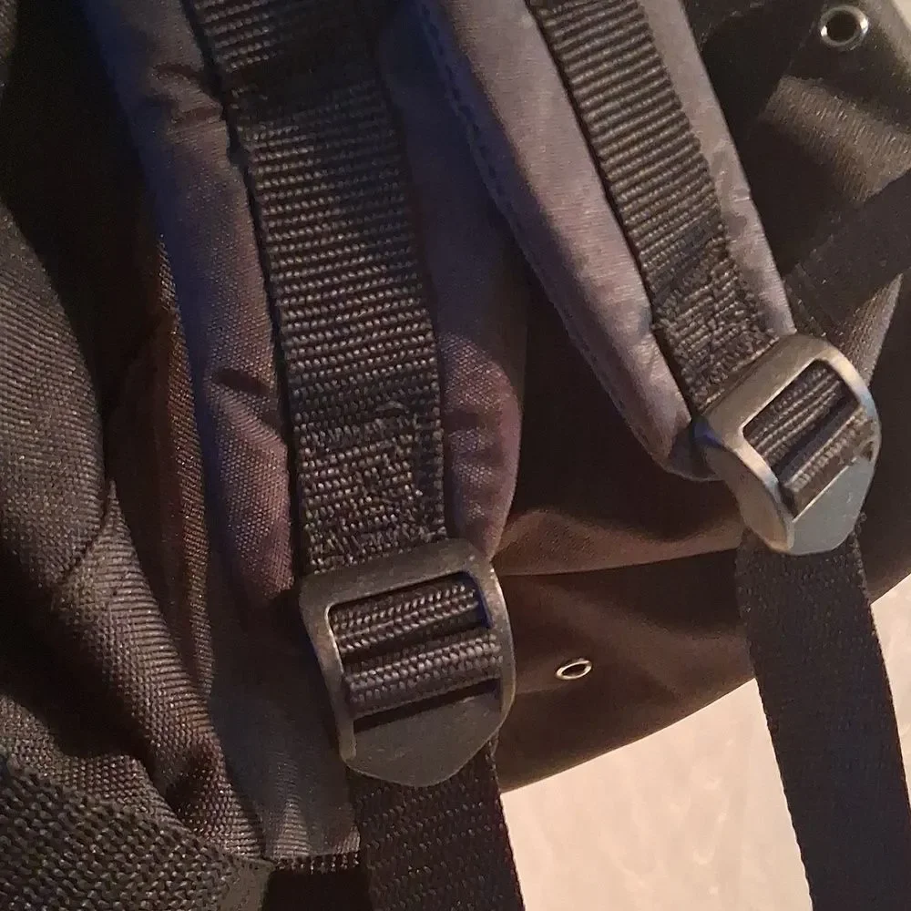 Transpack Ice Skate Blue and Black Graphic Backpack NWOT